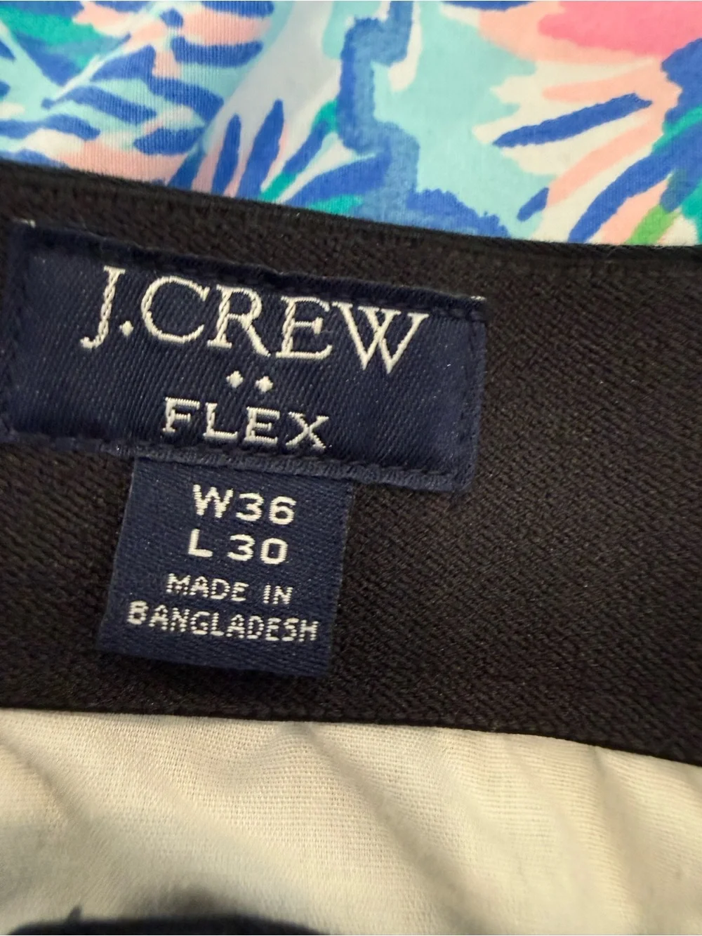 Mens Black Chino Pants - J Crew 36x30